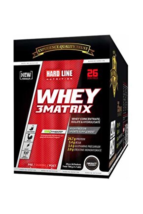 Whey 3 Matrix Protein Tozu 30 gr Lık 78 Paket Çikolata Aromalı