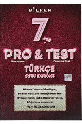 Bilfen Protest 7.sınıf Türkçe Soru Bankası 2023-2024 Müfredat