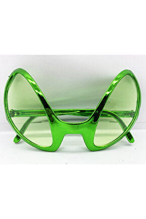Himarry Retro Gözlük - 80 Li 90 Lı Yıllar Parti Gözlüğü Yeşil Renk 8x13 Cm