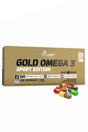 Gold Omega 3 Sport Edition 120 Kapsül Balık Yağları E Vitamini Takviye Gıda