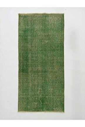 Gerçek El Dokuma Vintage Eskitme Halı-80x166