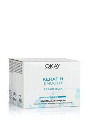 Keratin Smooth Onarıcı Saç Maskesi 500 ml 2li