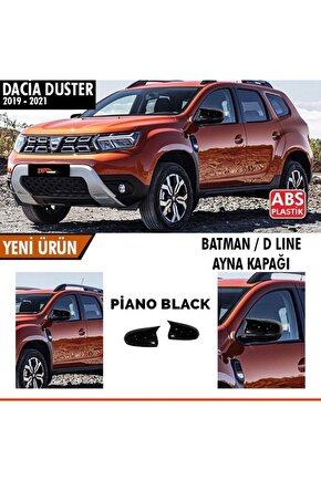 Dacia Duster 2019-2021 Batman Yarasa Ayna Kapağı Sinyalli Piano Black