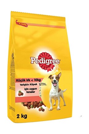 Pedıgree® Küçük Köpek Biftekli Ve Sebzeli Kuru Mama 2 Kg X 6 Paket