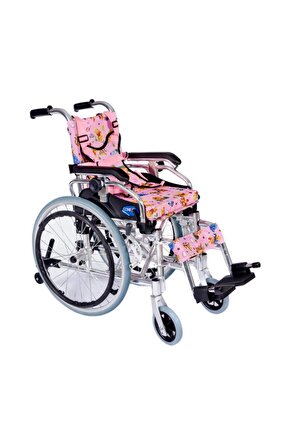 Comfort Plus KY980LQ-30 Alüminyum Pediatrik Özellikli Tekerlekli Sandalye Pembe