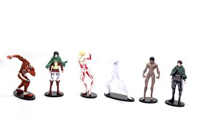 Silikon Anime Figür 6’lı Set Dekoratif Hediyelik