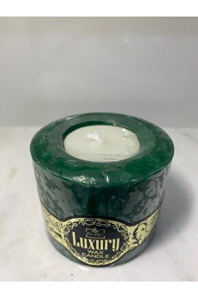 Luxury Kokulu Kütük Mum Yeşil