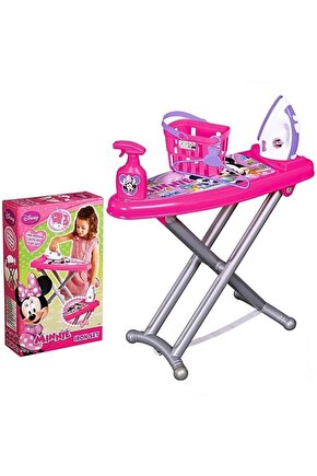 Barbi Çocuk Oyuncak Ütü Seti - Ütü Masası, Makinesi, Sepetli Askı Evcilik Kız Oyuncakları