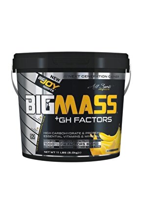 Bigjoy Bigmass Gh Factors Karbonhidrat Tozu 5000 gr - Muz Aromalı