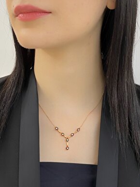 0,16 Karat Fantazi Elmas Kolye-P009899