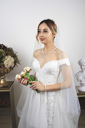 Birinci1926 925 Ayar Gümüş Kadın Baget Taşlı İnci Set