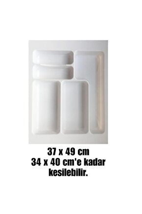 Ekonomik 37x49 Beyaz Plastik Kaşıklık