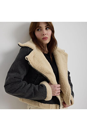 Kış Esintisi Lux Kürk Yaka Ceket