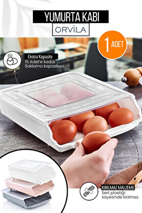 15li Yumurta Saklama Kutusu - Dolap Içi Organizer Otomatik Kaydırma Kabı