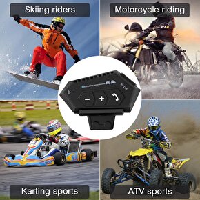 motosiklet kask Bluetooth kulaklık interkom su geçirmez kablosuz mikrofonlu çift kulaklık eşleşme