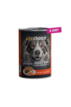 6 Adet - Pro Choice Adult Somonlu Yetişkin Köpek Maması 400 Gr