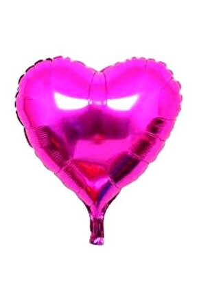 Kalp Folyo Balon 24 İnç 60 cm Fuşya Renk 1 Adet