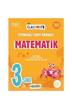 3. Sınıf Classmate Matematik Etkinlikli Soru Bankası Okyanus Yayıncılık 2020 2021