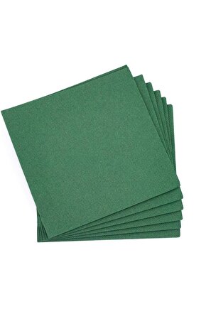 Renkli Kağıt Peçete Koyu Yeşil Renk 16’lı 33x33