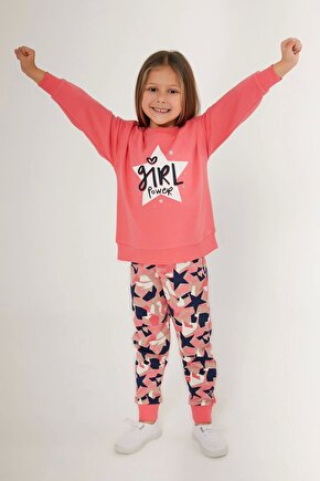 Roly Poly 3278-2 Kız Çocuk Uzun Kollu Pijama Takımı