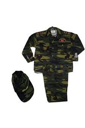 Erkek Çocuk Asker Komando Kıyafeti