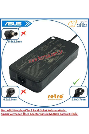 Asus TUF Gaming F15 FX506HC-HN457 Notebook Adaptörü, Laptop Şarj Cihazı 230W