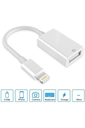 Ios Iphone Uyumlu Usb Çevirici Aparat Otg Kablo Ligtning To Usb