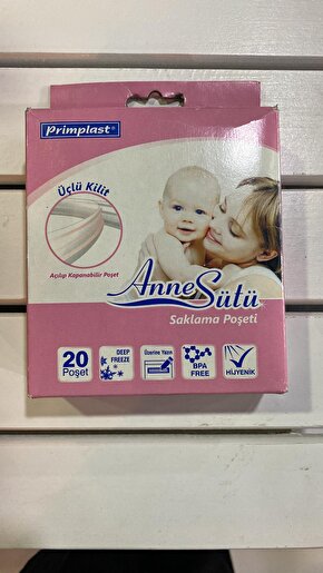 PrimPlast Süt Saklama Poşeti 20 Adet