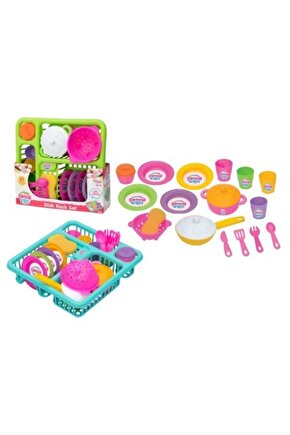 Oyuncak Candy Bulaşık Mutfak Seti Çocuk Mutfak Sepeti Oyun Seti