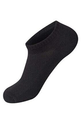 1. Kalite Erkek Siyah Patik Spor Kısa Babet Çorap 6adet