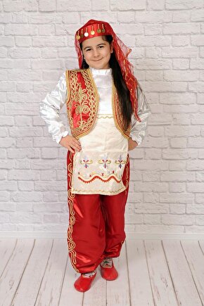 Türkmen İşlemeli Yöresel Kostüm