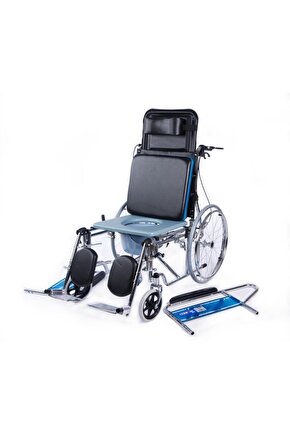 Comfort Plus KY609GC Sırtı Yatar Ayak Kalkar Tuvalet Özellikli Tekerlekli Sandalye