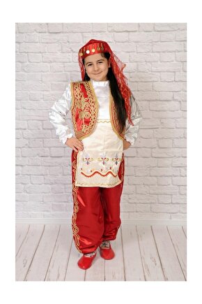 Türkmen Işlemeli Yöresel Kostüm