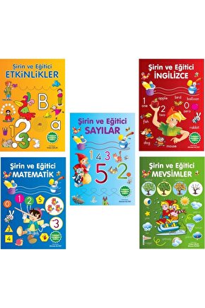 5+ Yaş Şirin ve Eğitici Okul Öncesi Anaokulu Eğitim Seti 5 Kitap