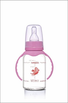 Isıya Dayanıklı Kulplu Cam Biberon 120 ml