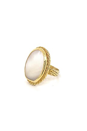 Birinci1926 925 Ayar Gümüş Mother Of Pearl İnci Kadın Yüzük
