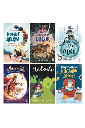 Nohut Adam+Göğe Tırmanan Çocuk+Bay Yalnış+Antika Kral+Melodi+Büyükbabamın Kocaman Denizi 6 Kitap Set