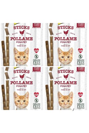 Neo Pet Market GimCat Sticks Kümes Hayvanı etli TAHILSIZ Ödül Çubukları 20 gr X 4 Paket