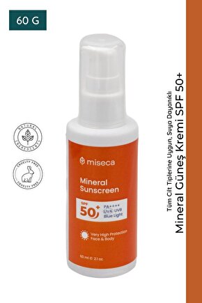Mineral Güneş Kremi Spf 50 60 G