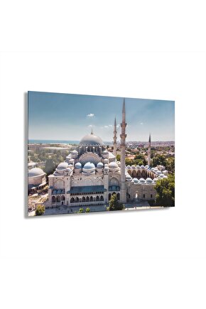 Süleymaniye Camii İslam Cam Tablo Duvar Dekoru