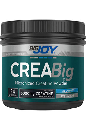 Creabig Creatine Powder 120 gr Kreatin Monohydrate %100 Ultra Pure Micronized Amino Asit