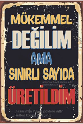 ben özelim komik eğlenceli kamyon arkası sözler duvar yazıları ev dekorasyon retro ahşap poster