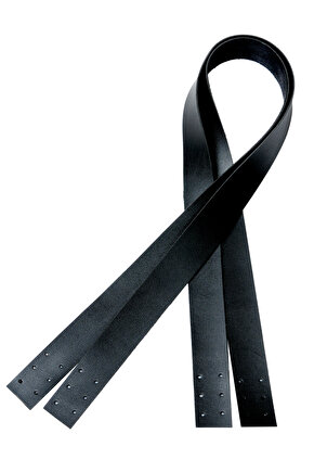 Nildenhobim Suni Deri Siyah Renk Dikilebilir Çanta Sapı Uzunluk : 70 cm En : 2.5 cm ( çift )