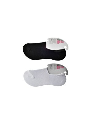 Kadın Siyah Beyaz 15 Adet Babet Çorap