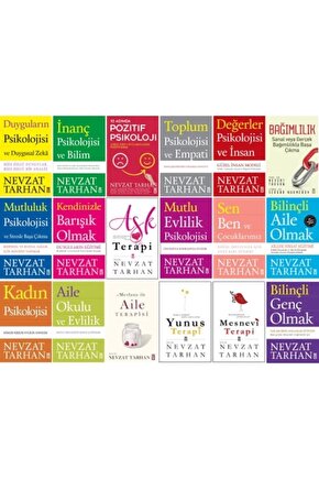 Nevzat Tarhan 18 Kitap Psikoloji Seti - Duygular - Inanç - Pozitif Psikoloji - Değerler - Bağımlılık