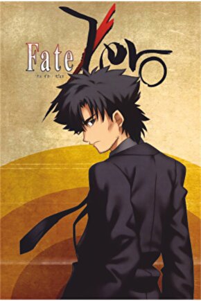 Fate Zero Anime Manga Retro Ahşap Poster