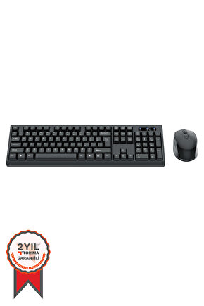 TMK-01 2.4ghz Kablosuz Q Klavye Ve Mouse Seti Siyah