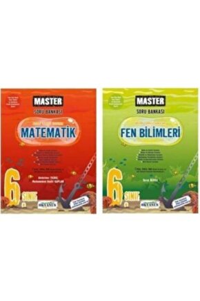 Okyanus Yayınları 6. Sınıf Master Matematik Fen Bilimleri 2li Set