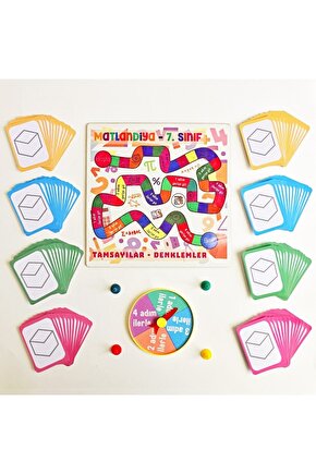 Matlandiya - 7. Sınıf Kutu Oyunu - Matematik Işlem Eğitici Eğlenceli Beceri Oyunu