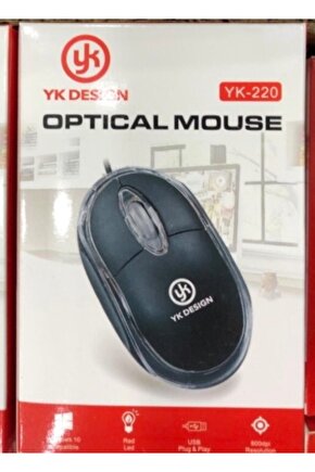 Yk Desıgn Mini Kablolu Mouse Fare Yk-220 Flix-1197